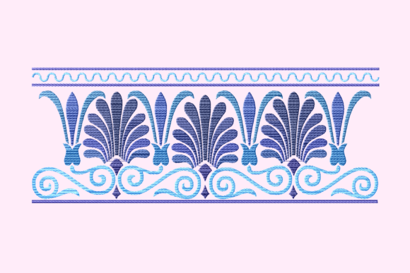 A Professional Review of Blue Arabesque Border
