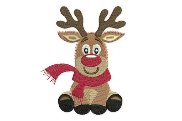 Christmas Cute Reindeer Embroidery Design Review