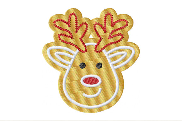 Gingerbread Christmas Deer: A Cozy Embroidery Design for Handmade Gifts