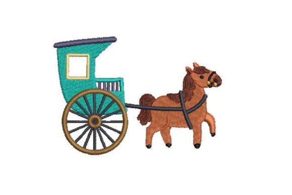 Horse Drawn Carriage: An Embroidery Seller's Product Evaluation