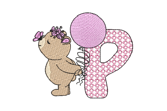 P Girl Teddy: A Sketch-Style Embroidery Design Review